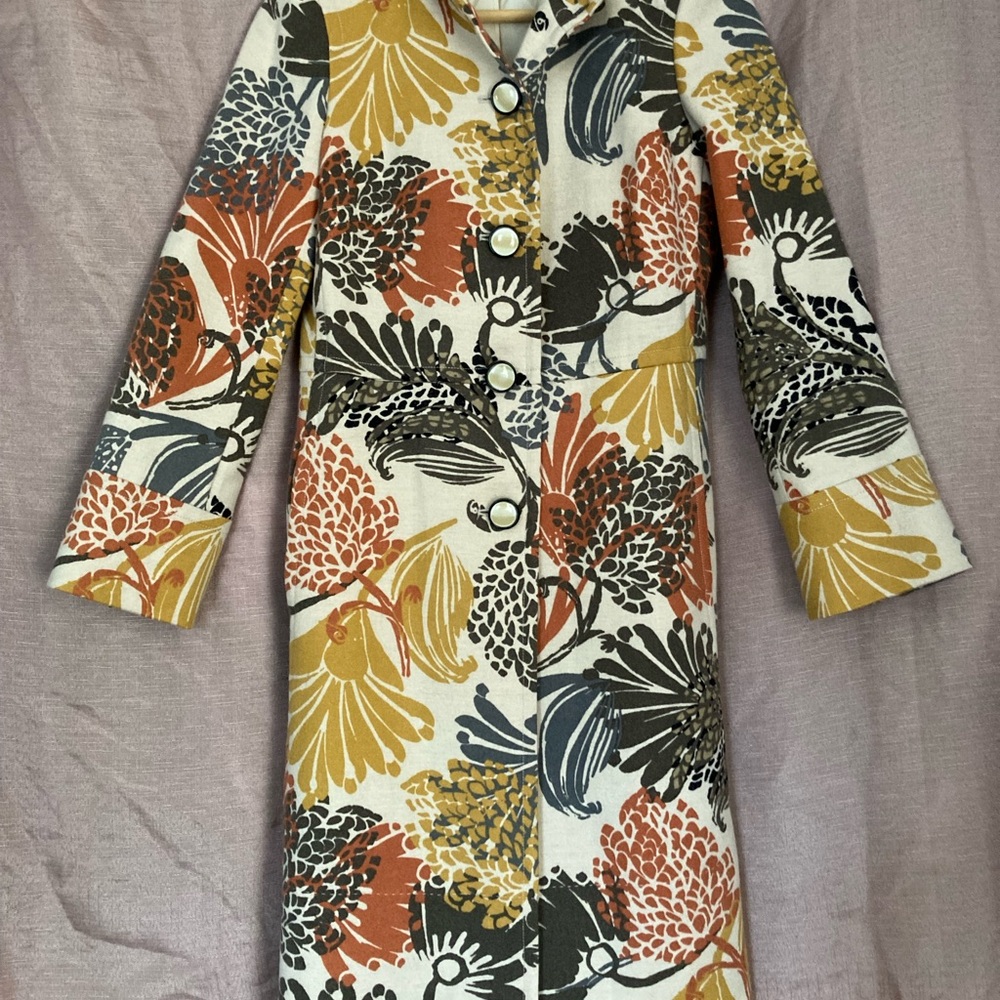 Floral Multicolor Women's Coat